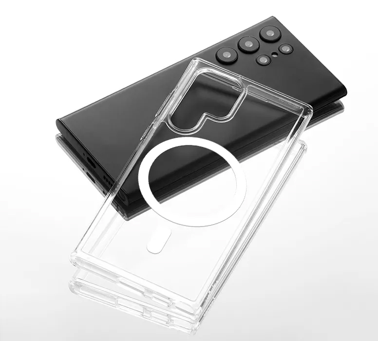 Funda mag safe sobre un teléfono samsung S22