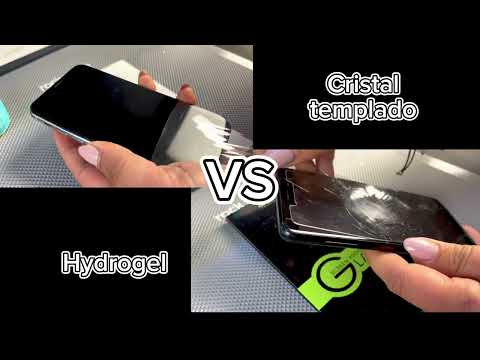 imagen de comparación de hydrogel con cristal templado